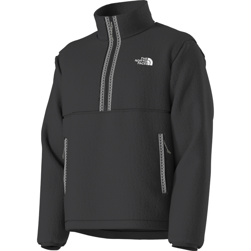 Men's Fleeski 1/4 Zip, The North Face Men's Fleeski 1/4 Zip in KX7-TNF Black/TNF Black front left