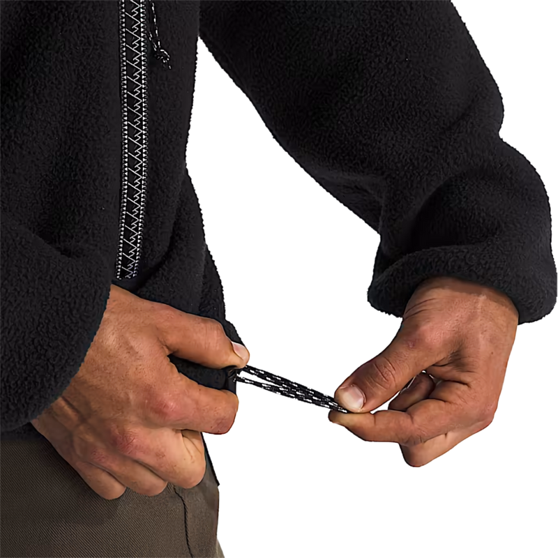 Men's Fleeski 1/4 Zip, The North Face Men's Fleeski 1/4 Zip in KX7-TNF Black/TNF Black draw string