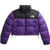 The North Face Women’s Nuptse Short Jacket in Peak Purple/TNF Black