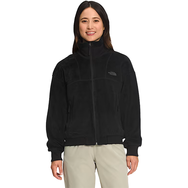 Women's Osito Lux Jacket, The North Face Women's Osito Lux Jacket in JK3-TNF Black front