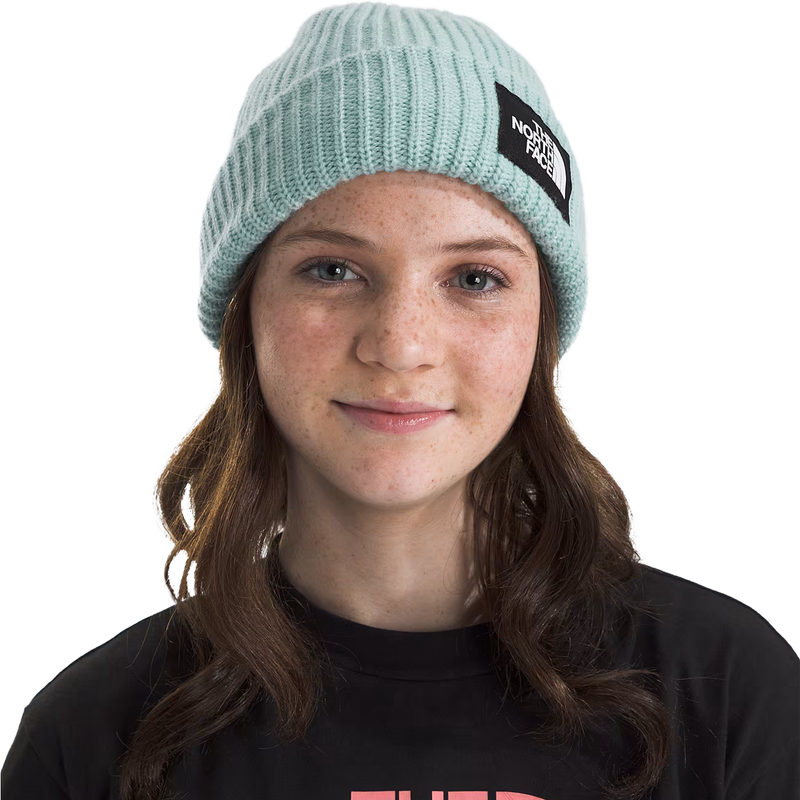 The North Face Youth Salty Lined Beanie on model