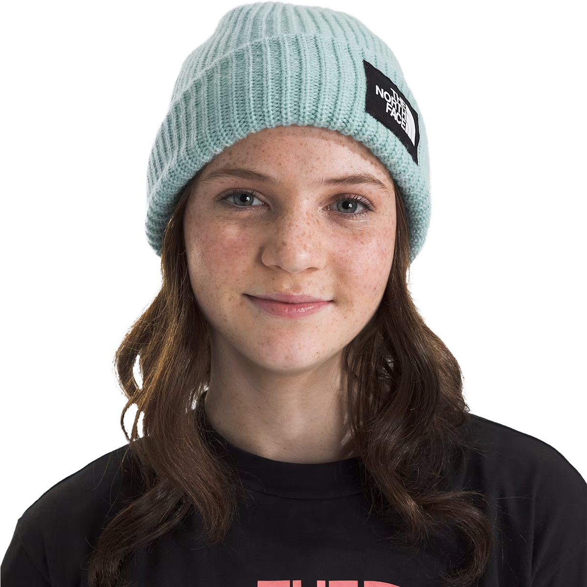 The North Face Youth Salty Lined Beanie on model