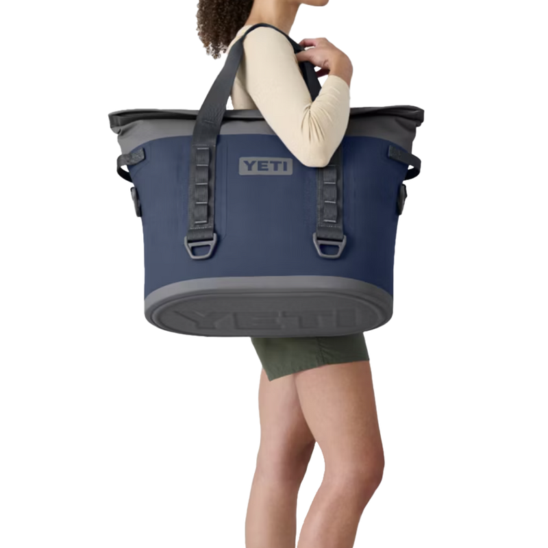 Hopper M30 Tote Soft Cooler, Yeti Hopper M30 Tote Soft Cooler over shoulder