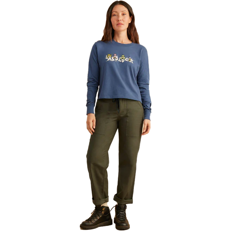 Women's Lady Luck Long Sleeve Tee, Roark Women's Lady Luck Long Sleeve Tee in Deep Blue front