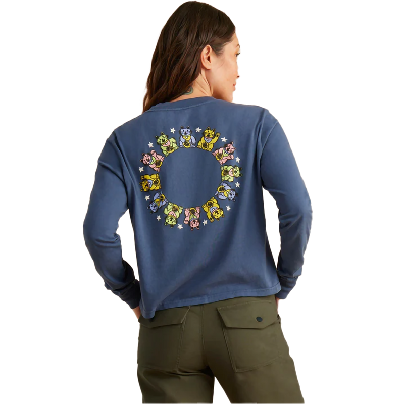 Women's Lady Luck Long Sleeve Tee, Roark Women's Lady Luck Long Sleeve Tee in Deep Blue back