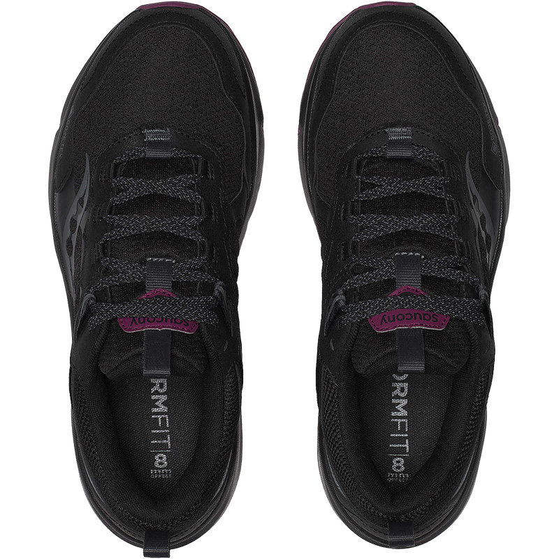 Women's Excursion TR17 GTX, Saucony Women's Excursion TR17 GTX in 200-BlackPlum pair top