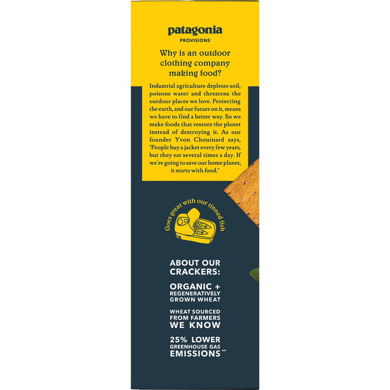 Organic Crackers, Patagonia Provisions Organic Crackers Side