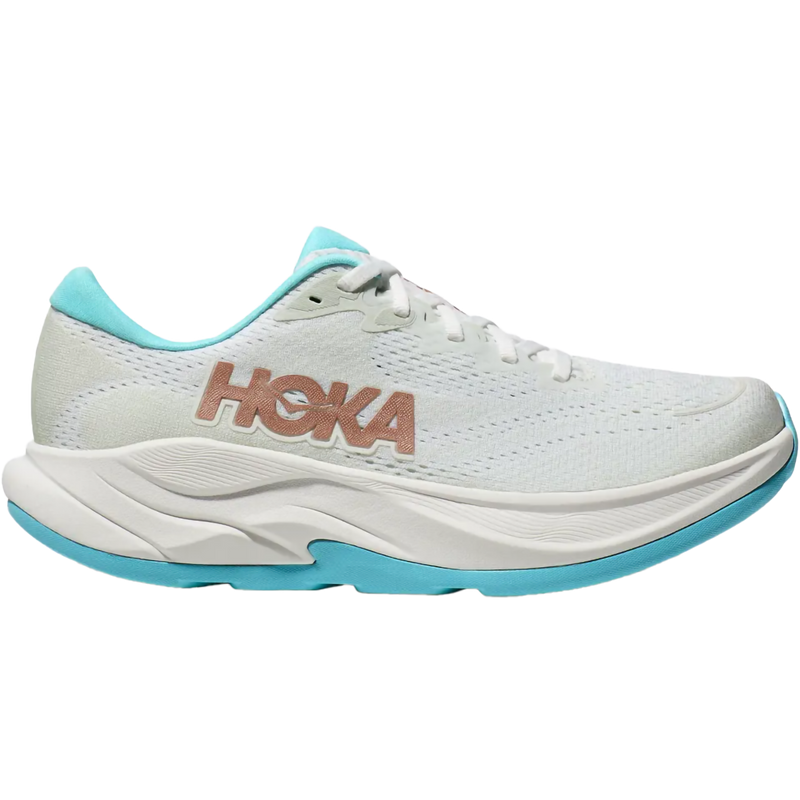 Hoka Women's Rincon 4 in FTRS-Frost/Rose Gold