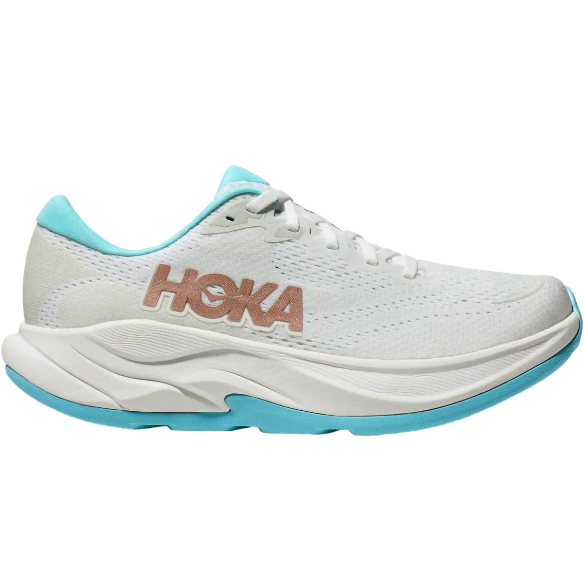 Hoka Women's Rincon 4 in FTRS-Frost/Rose Gold