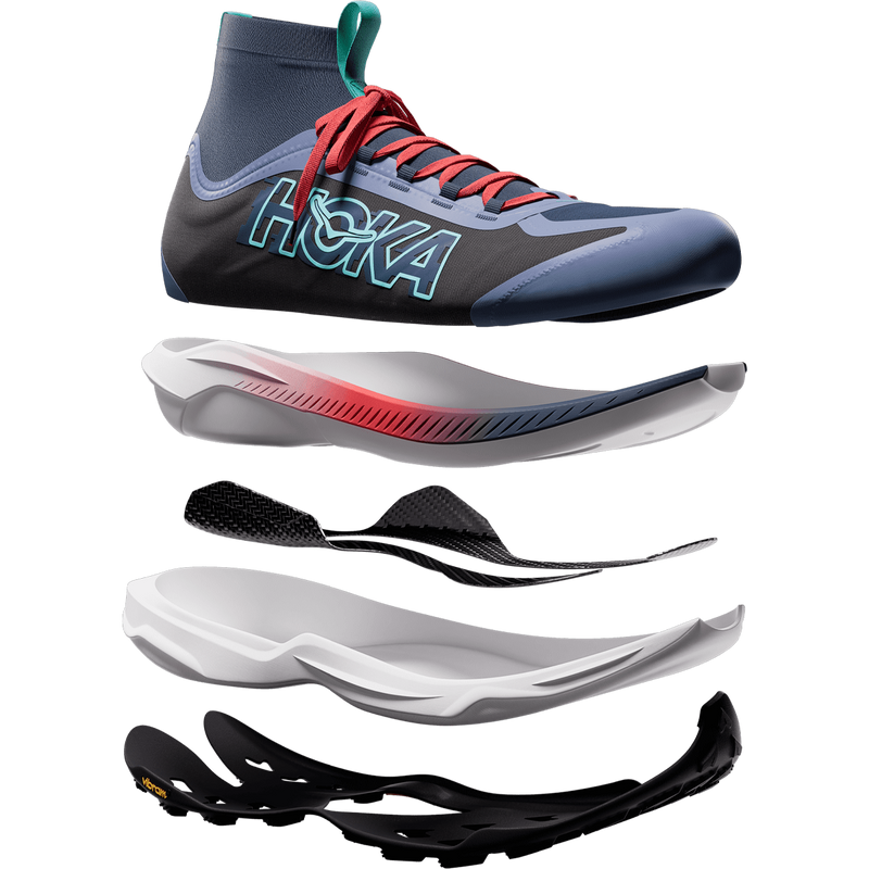 Men's Tecton X 3, Hoka Men's Tecton X 3 exploded view