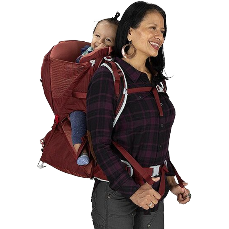 Poco LT Child Carrier, Osprey Poco LT Child Carrier front with child