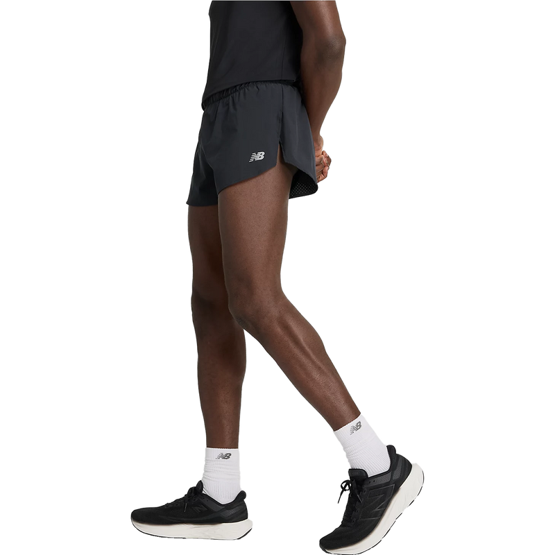 Men's RC 3" Split Short, New Balance RC 3" Split Short in Black left