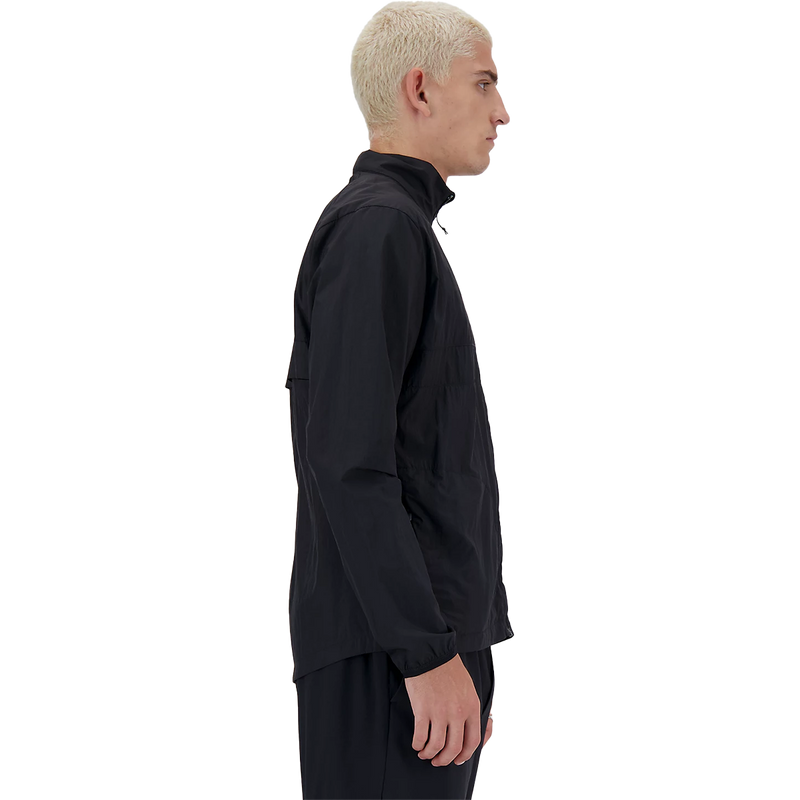 Men's Athletics Packable Jacket, New Balance Men's Athletics Packable Jacket in Black right 