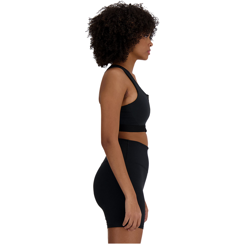 Women's NB Sleek Pocket Zip Front Bra, Women's NB Sleek Pocket Zip Front Bra in Black right