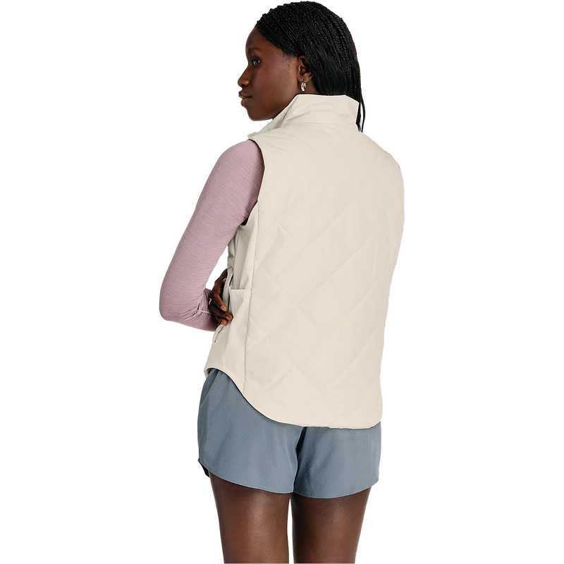Women's Quilted Vest, New Balance Women's Quilted Vest in Linen back