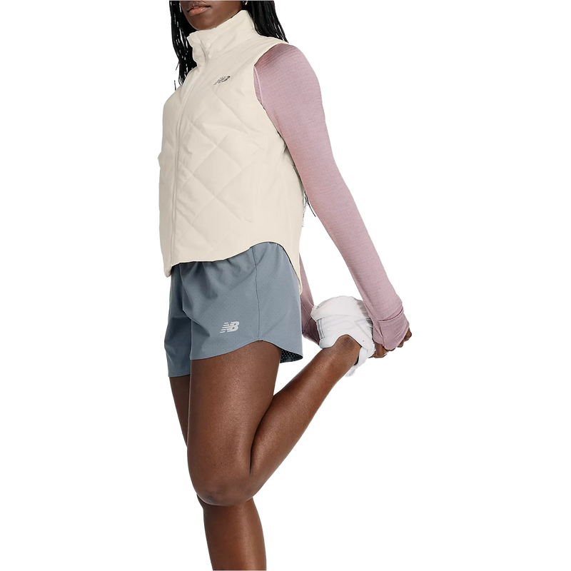 Women's Quilted Vest, New Balance Women's Quilted Vest in Linen action left