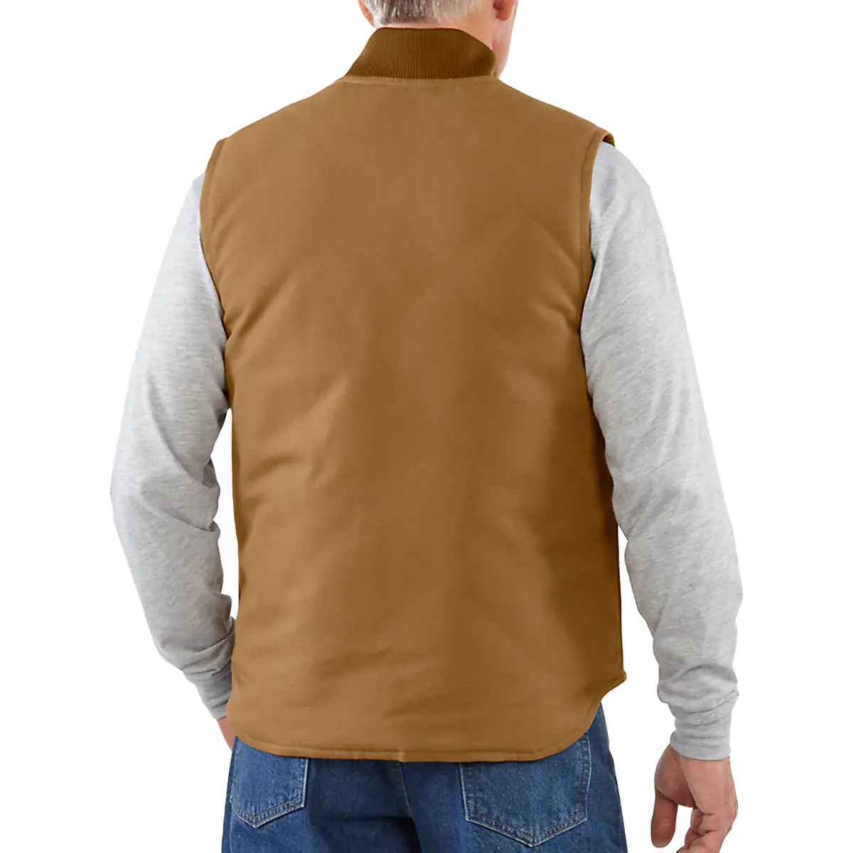 Men's Relaxed Fit Firm Duck Insulated Rib Collar Vest – Sports