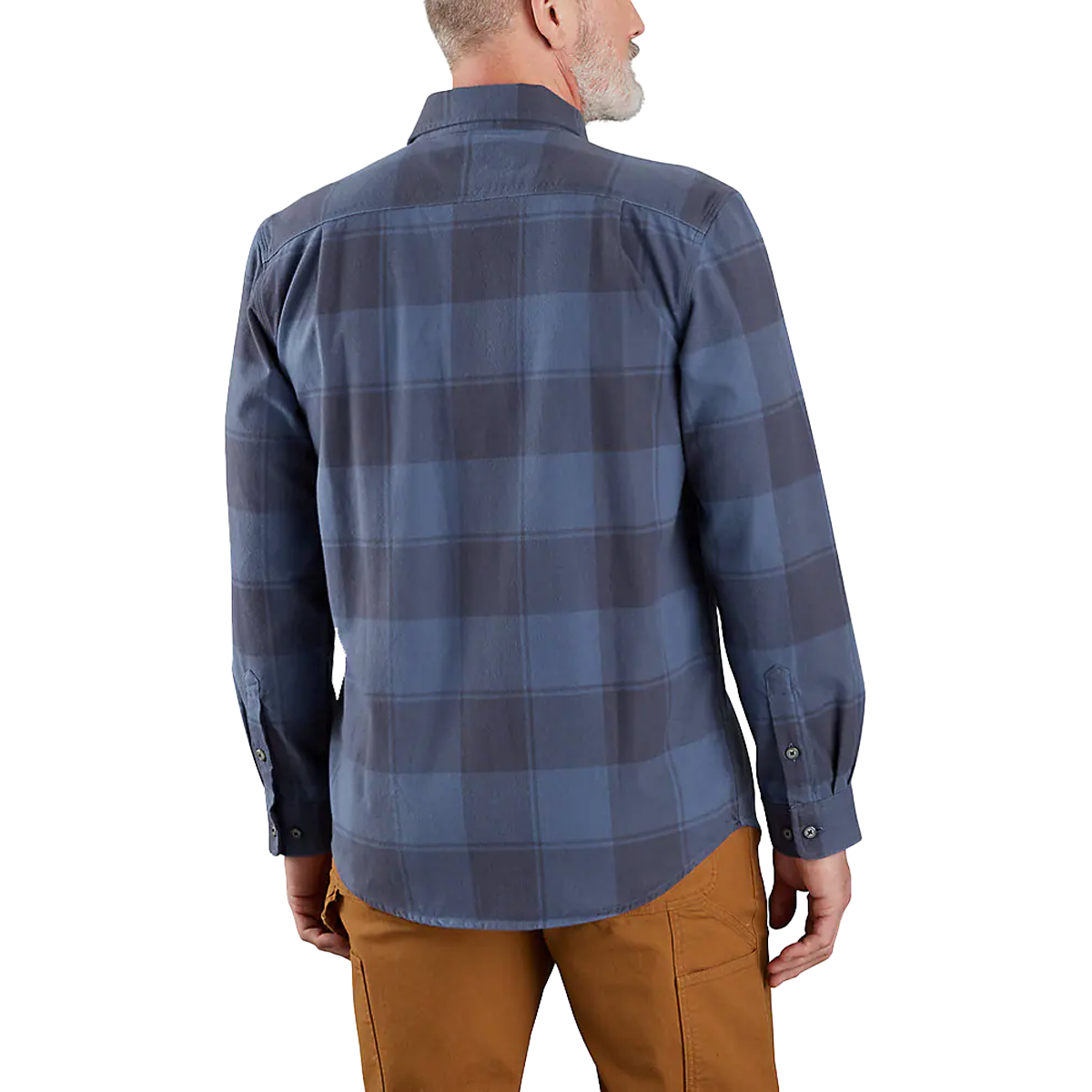 Men's Loose Fit Heavyweight Flannel Long-Sleeve Plaid Shirt alternate view