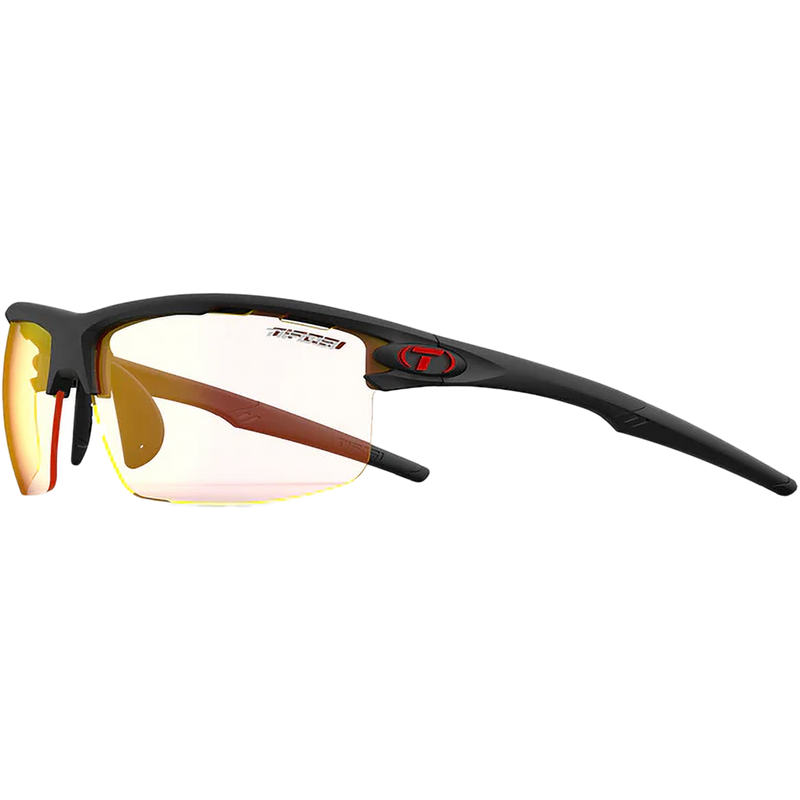 Rivet, Tifosi Optics Rivet in Matte Black/Red Fototec front left