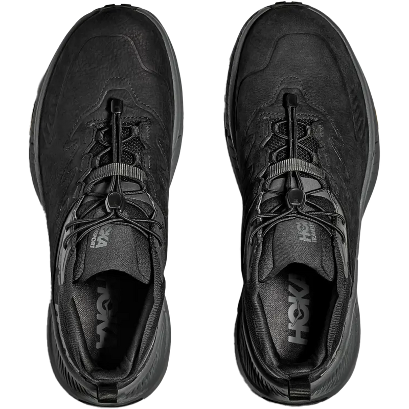 Men's Transport Chukka GTX, Hoka Men's Transport Chukka GTX in BBLC-Black/Black pair top