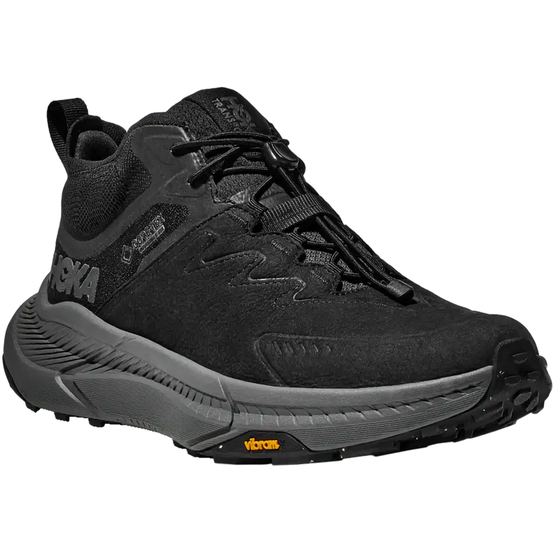 Men's Transport Chukka GTX, Hoka Men's Transport Chukka GTX in BBLC-Black/Black