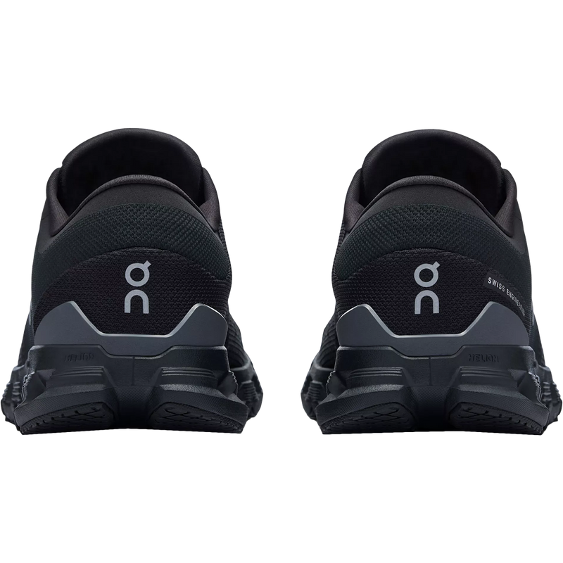 Women's Cloud X 4, On Women's Cloud X 4 in Black/Eclipse pair back