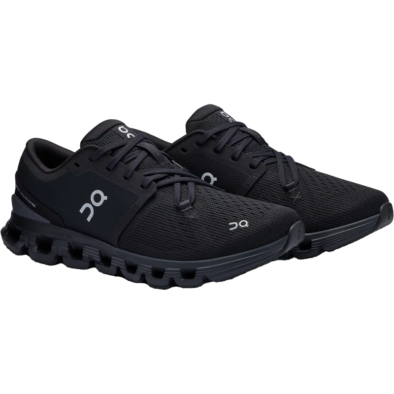 Women's Cloud X 4, On Women's Cloud X 4 in Black/Eclipse pair
