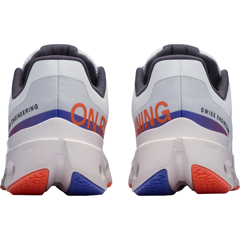 Women's Cloudsurfer Next, On Women's Cloudsurfer Next in White/Flame pair back