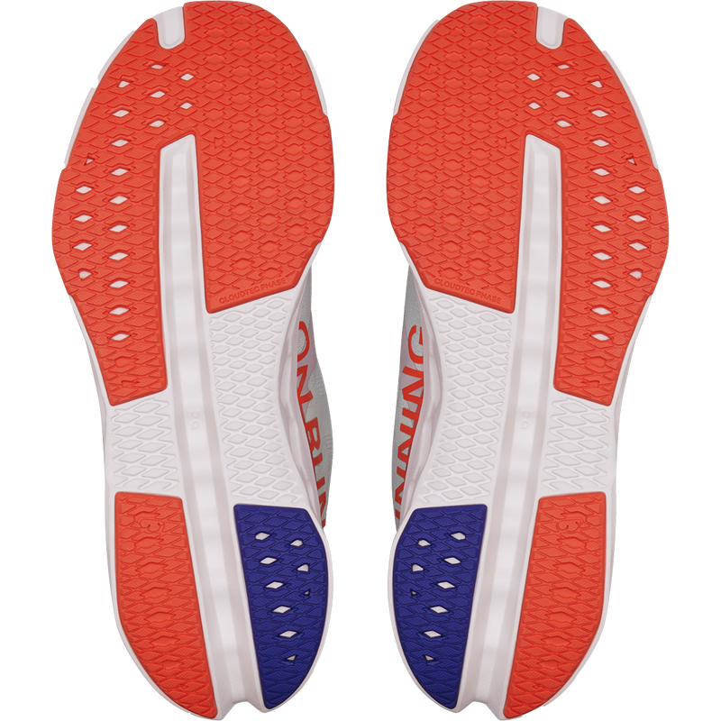 Women's Cloudsurfer Next, On Women's Cloudsurfer Next in White/Flame pair bottom