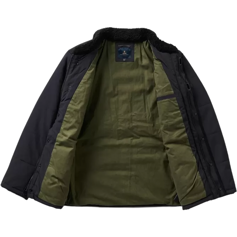 Men's Axeman Jacket, Roark Men's Axeman Jacket in DNV-Dark Navy unzipped