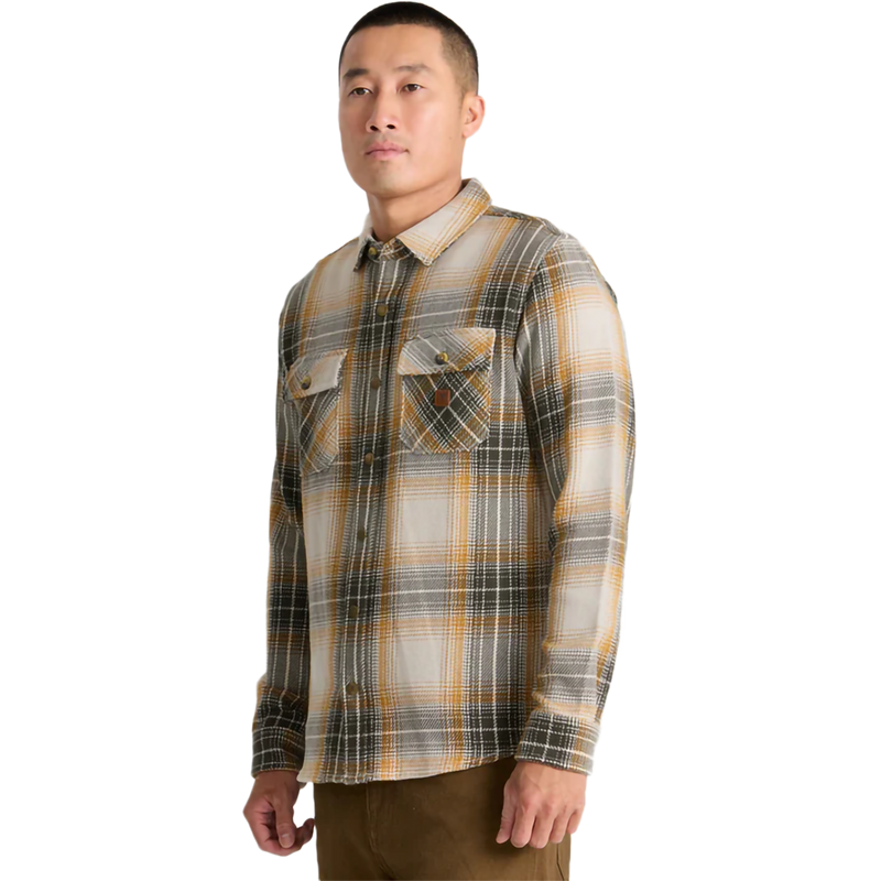 Men's Nordsman Cotton Long Sleeve Flannel, Roark Men's Nordsman Cotton Long Sleeve Flannel in IOY-Ivory front left