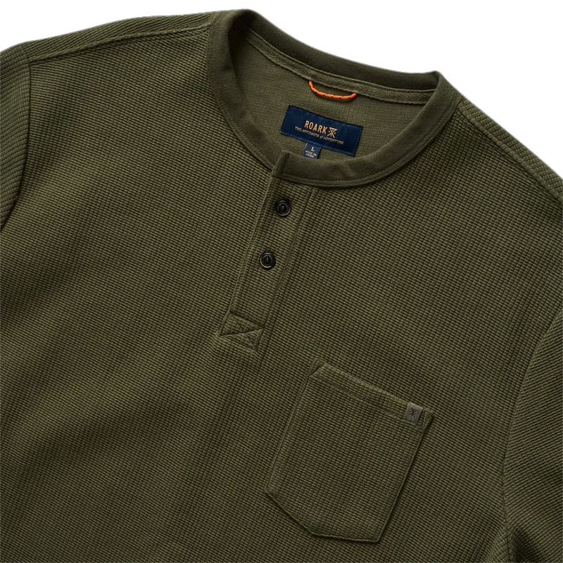 Men's Companion Thermal, Roark Men's Companion Thermal in Military collar and front pocket