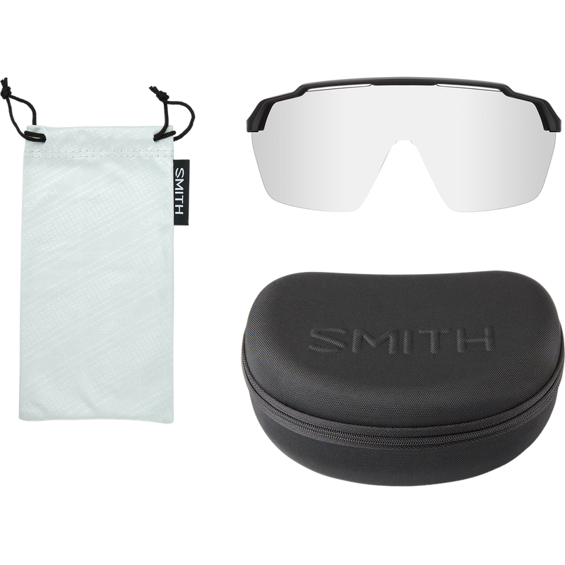 Shift MAG - Matte Cement/ChromaPop Green Mirror Lens, Smith Sport Optics Shift MAG - Matte Cement/ChromaPop Green Mirror case, bag and lens