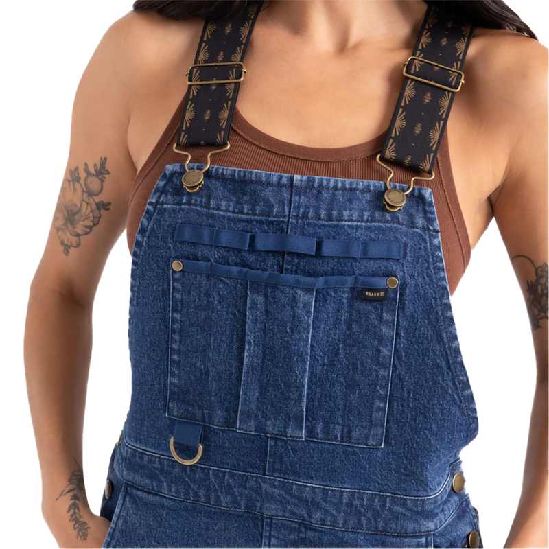 Women's Hwy 1 Overall, Roark Women's Hwy 1 Overall in IND-Indigo front pockets