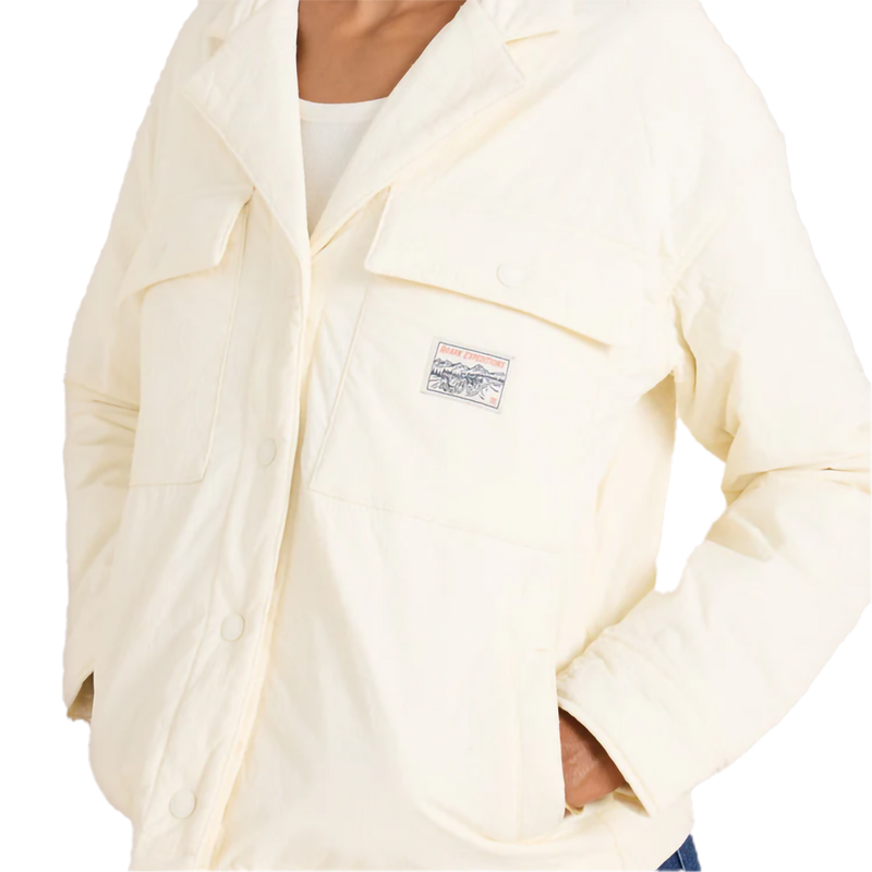 Women's Passport Plush Jacket, Roark Women's Passport Plush Jacket in White Wolf front