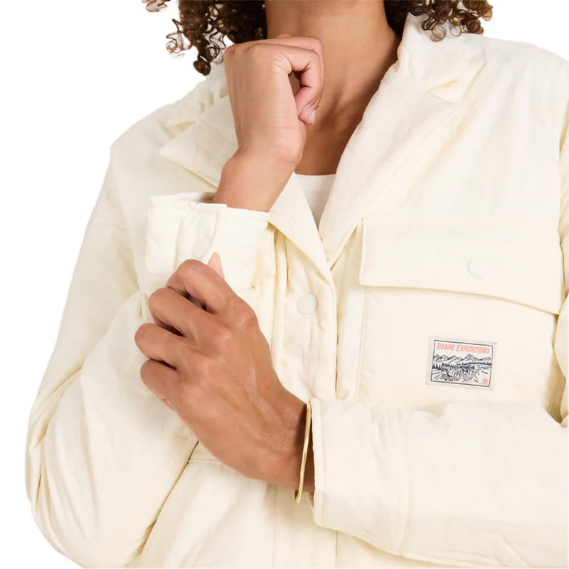 Women's Passport Plush Jacket, Roark Women's Passport Plush Jacket in White Wolf front