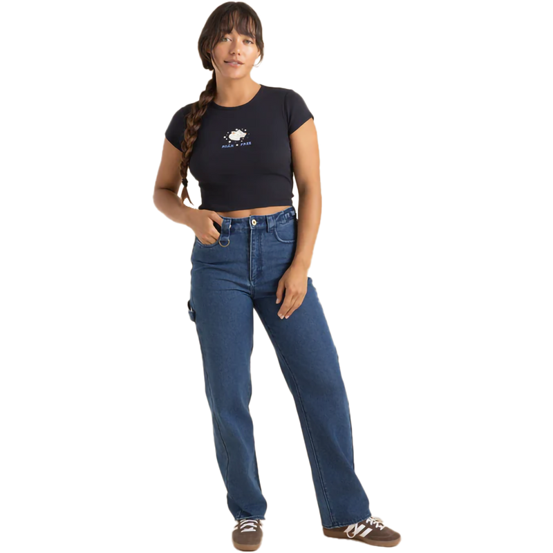 Women's Roam Icon Tee, Roam Women's Roam Icon Tee in Dark Navy front
