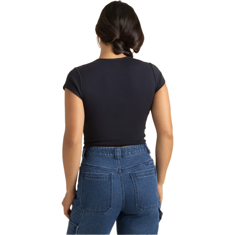 Women's Roam Icon Tee, Roam Women's Roam Icon Tee in Dark Navy back
