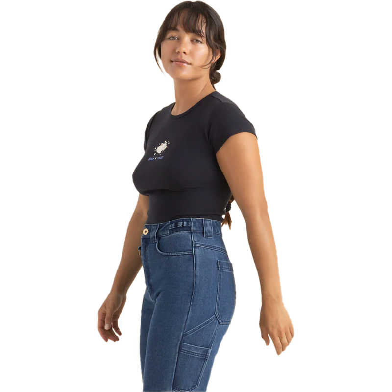 Women's Roam Icon Tee, Roam Women's Roam Icon Tee in Dark Navy front left