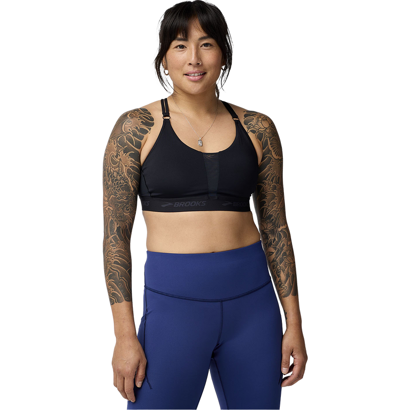 Women's Plunge 3.0 Sports Bra, Brooks Women's Plunge 3.0 Sports Bra in 001-Black front