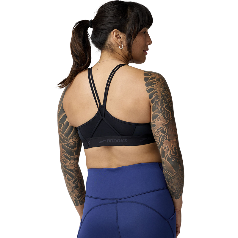 Women's Plunge 3.0 Sports Bra, Brooks Women's Plunge 3.0 Sports Bra in 001-Black back
