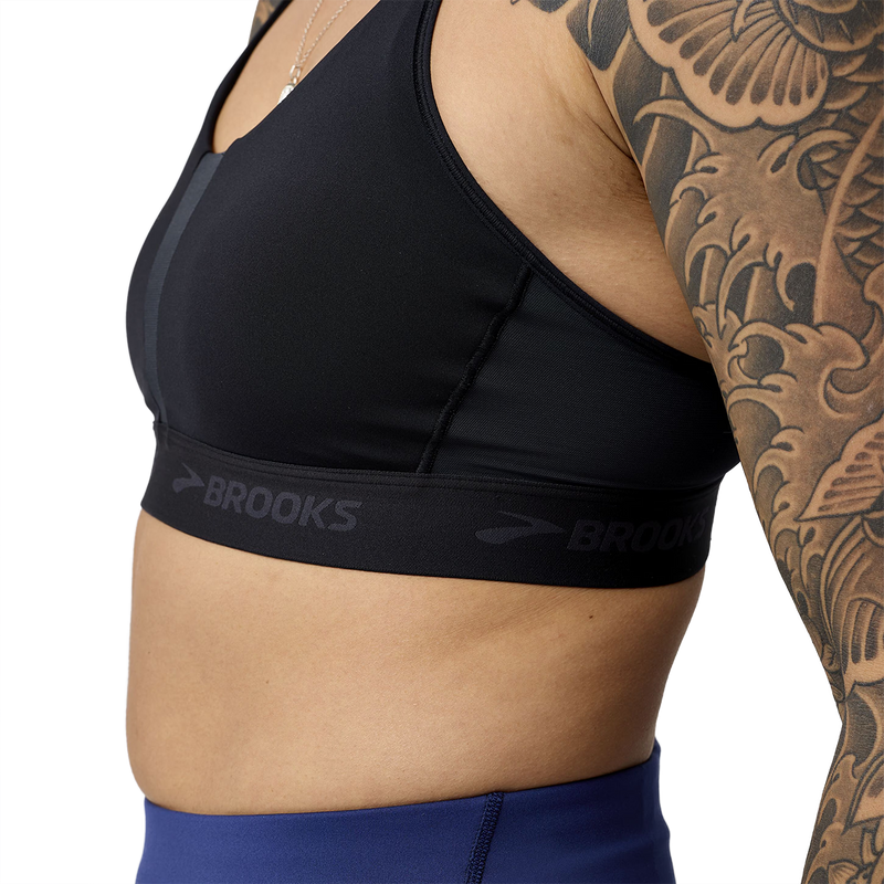 Women's Plunge 3.0 Sports Bra, Brooks Women's Plunge 3.0 Sports Bra in 001-Black left