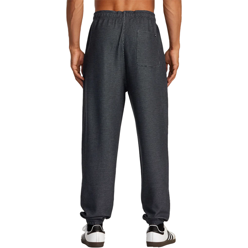 Men's Cable Waffle Jogger, RVCA Men's Cable Waffle Jogger in Navy Heather back