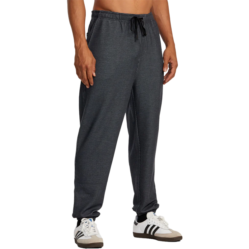 Men's Cable Waffle Jogger, RVCA Men's Cable Waffle Jogger in Navy Heather front right