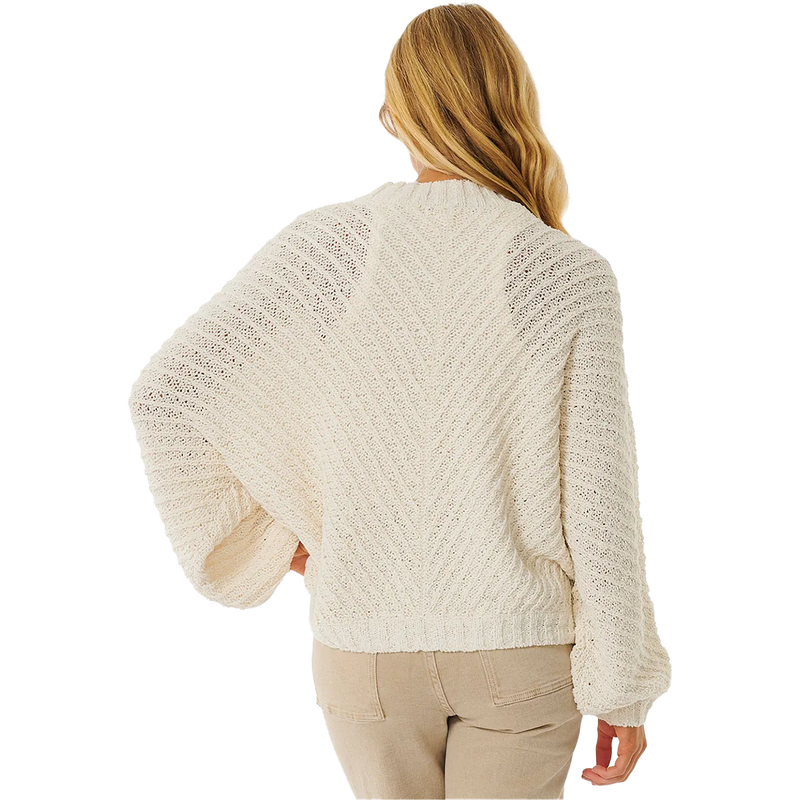 Women's Classic Surf Knit Crew, Rip Curl Women's Classic Surf Knit Crew in Bone