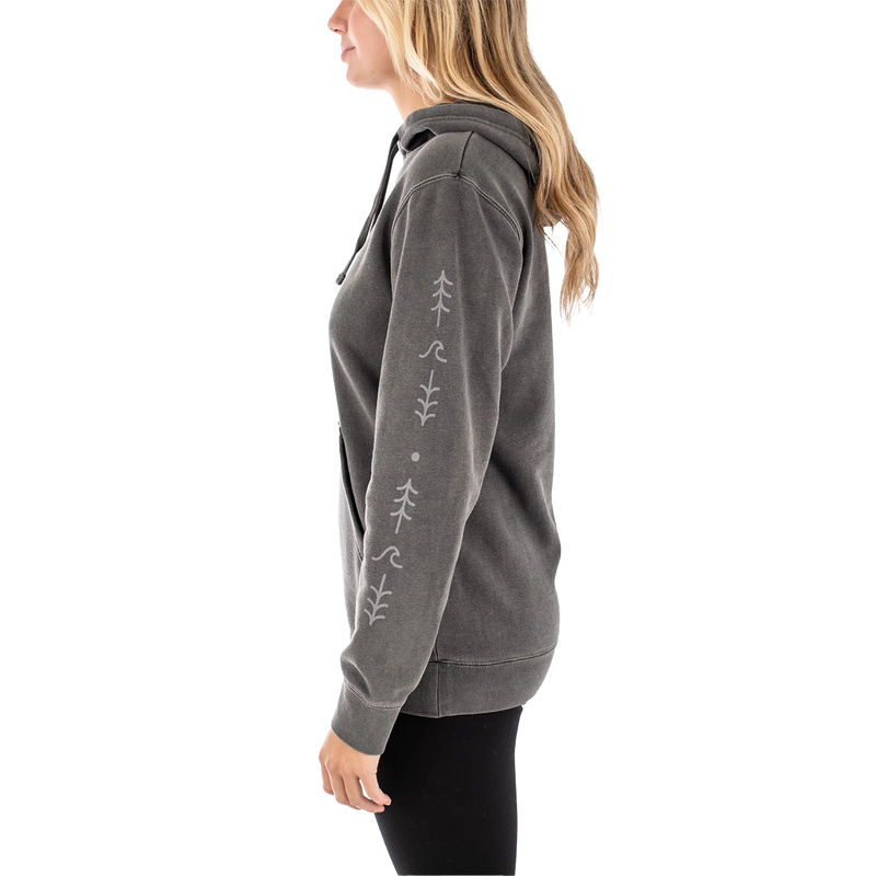 Women's Good Natured Hoodie, Jetty Women's Good Natured Hoodie in Charcoal left