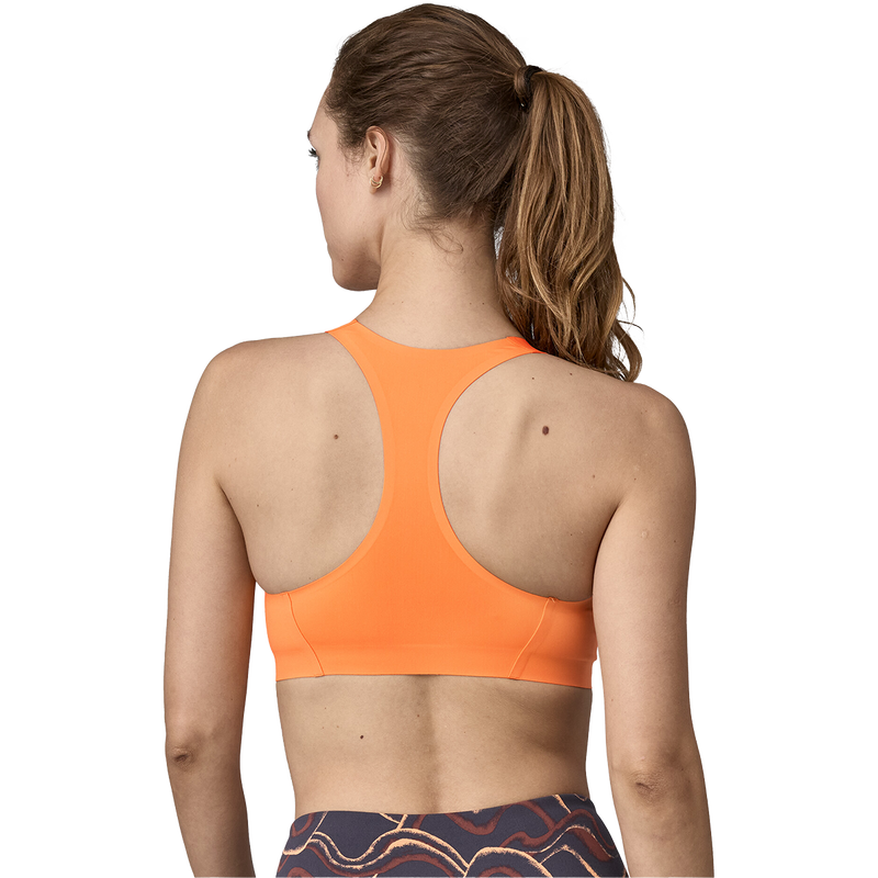 Women's Live Simply Bra, Patagonia Women's Live Simply Bra in VAPC Vivid Apricot back