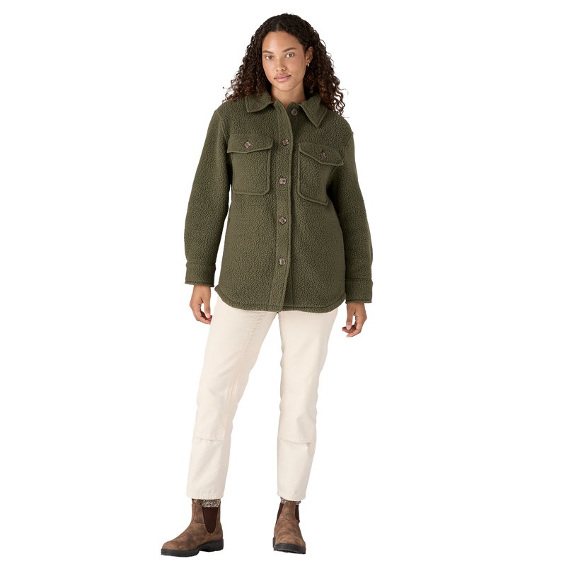 Women's Retro Pile Shirt Jacket, Patagonia W Retro Pile Shirt Jacket Alt Front View