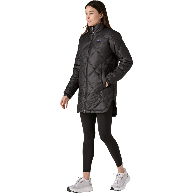 Women's Pine Bank Insulated Parka, Patagonia Women's Pine Bank Insulated Parka in INBK-Ink Black front left