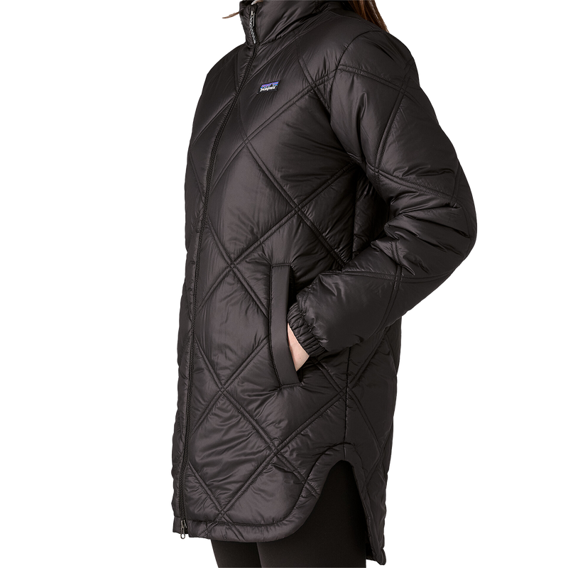 Women's Pine Bank Insulated Parka, Patagonia Women's Pine Bank Insulated Parka in INBK-Ink Black left pocket